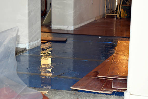 Professional Water Damage Restoration technician working in Middlesex, NJ